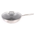 Wok Con Tapa 30 Cm, Honey Comb Wens - Imagen 4