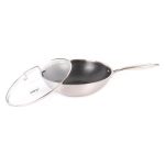 Wok Con Tapa 30 Cm, Honey Comb Wens - Imagen 5