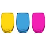 Set 6 Vasos Bajos Mikonos Full Color 460Cc