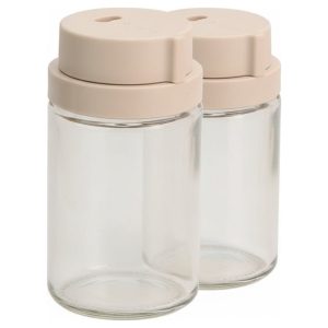 Set 2 Especieros Redondos de Vidrio 150ML Modern Allegra