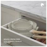 Bateria Cocina 14Pzs Aluminio Forjado Antiadherente Flow Beige - Imagen 2
