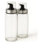 Set Alcuza Vidrio 2 Botellas aceite y vinagre 250ml Allegra - Imagen 2