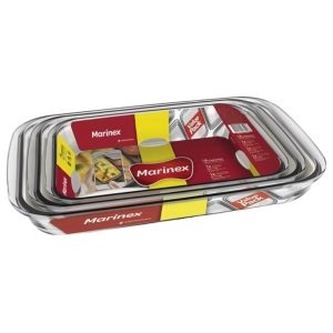 Pack 3 Fuentes Rectangulares 3, 2,4 Y 1,8 Litros