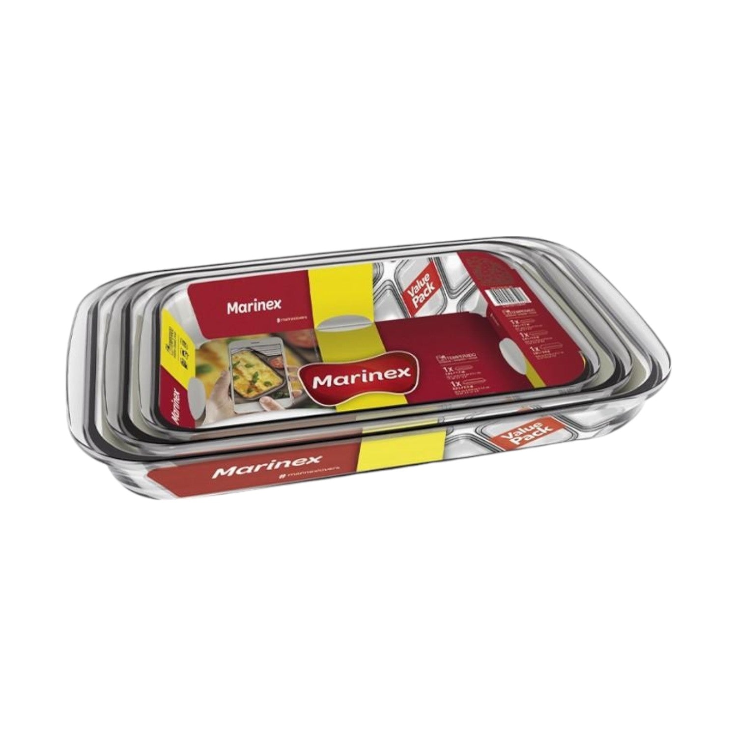 Pack 3 Fuentes Rectangulares 3, 2,4 Y 1,8 Litros Pack 3 Fuentes Rectangulares 3, 2,4 Y 1,8 Litros - Imagen 1