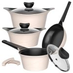 Batería Cocina Aluminio Fundido 7 piezas Kova Beige - Imagen 2
