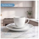 Juego Set de Vajilla 30Pzas Porcelana Blanca Serena  Hallen - Imagen 2