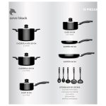 Batería de Cocina 15 Piezas Omni  Black Aluminio Antiadherente - Imagen 4