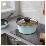 Batería Cocina Aluminio Fundido 7 piezas Kova Ice - Imagen 5