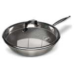Wok Con Tapa 30 Cm, Honey Comb Wens