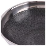 Sartén Wok Acero Inoxidable Antiadherent 26cm Honeycomb Wens - Imagen 4