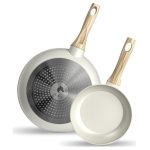 Bateria Cocina 14Pzs Aluminio Forjado Antiadherente Flow Beige - Imagen 4