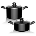 Batería de Cocina 15 Piezas Omni  Black Aluminio Antiadherente - Imagen 5