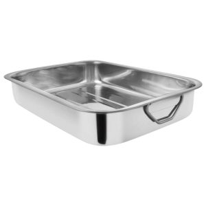 Bandeja Rectangular Acero Inoxidable 30 cm
