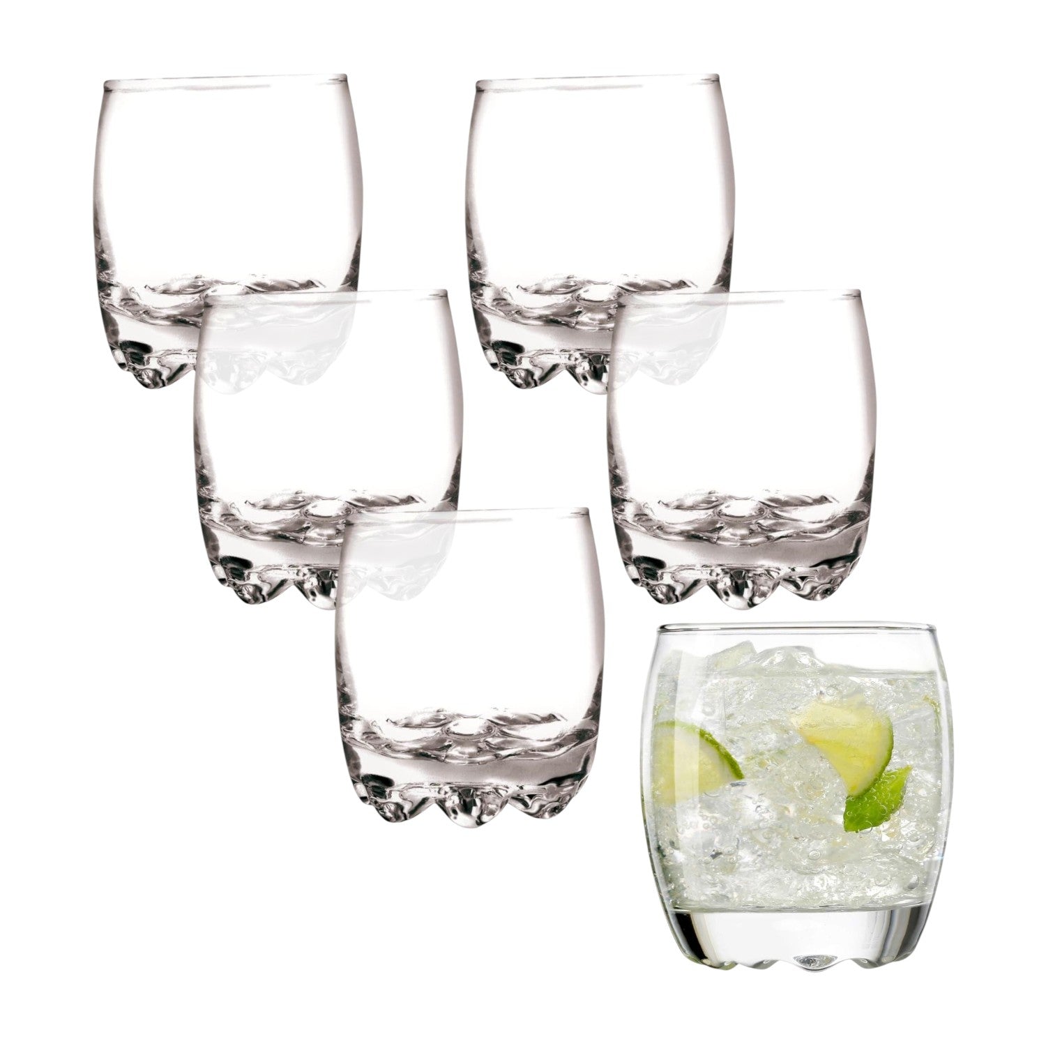 Set De 6 Vasos de Vidrio Bajos 290ml Napoles Allegra Set De 6 Vasos de Vidrio Bajos 290ml Napoles Allegra - Imagen 1