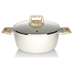 Bateria Cocina 14Pzs Aluminio Forjado Antiadherente Flow Beige - Imagen 6