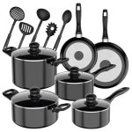 Batería de Cocina 15 Piezas Omni  Black Aluminio Antiadherente
