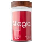 Frasco de Vidrio con tapa de Madera 1L Allegra