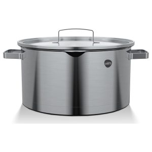 Cacerola Acero Inoxidable con tapa 26Cm