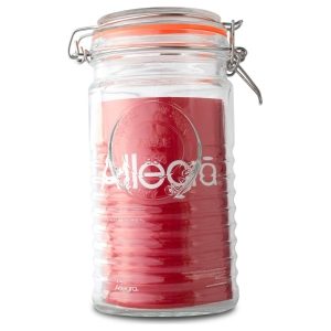 Frasco con tapa de Vidrio 1L Allegra