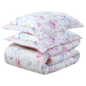 Cubrecama Estampado Con Sherpa Modelo Ivanna