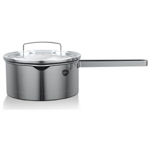 Cazo Acero Inoxidable Con Tapa Y Fondo Difusor 16Cm