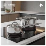 Batería de Cocina Acero Inoxidable 15 Piezas Juego de Ollas Stark - Imagen 2