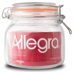 Frasco de Vidrio con tapa Hermética 800ml Allegra